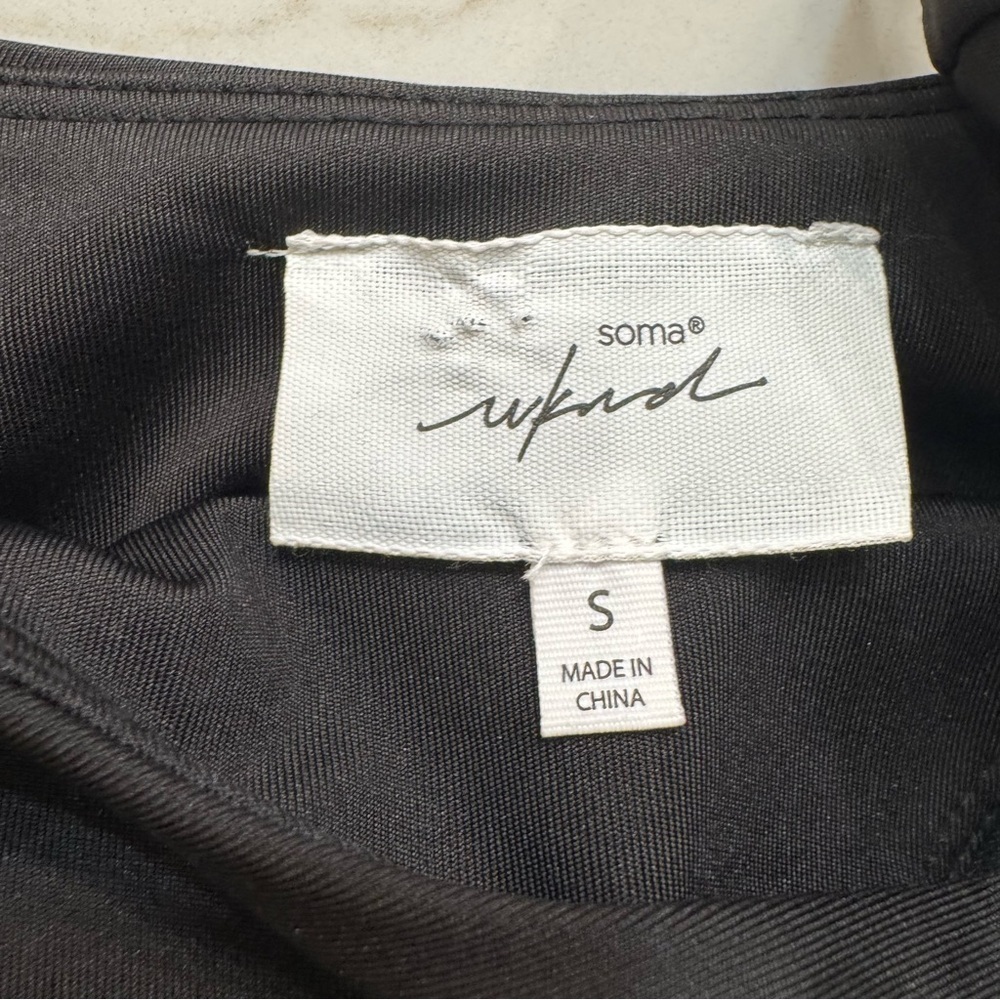 Soma Tech Knit Bra Dress Shorts Lined Small - Picture 4 of 6